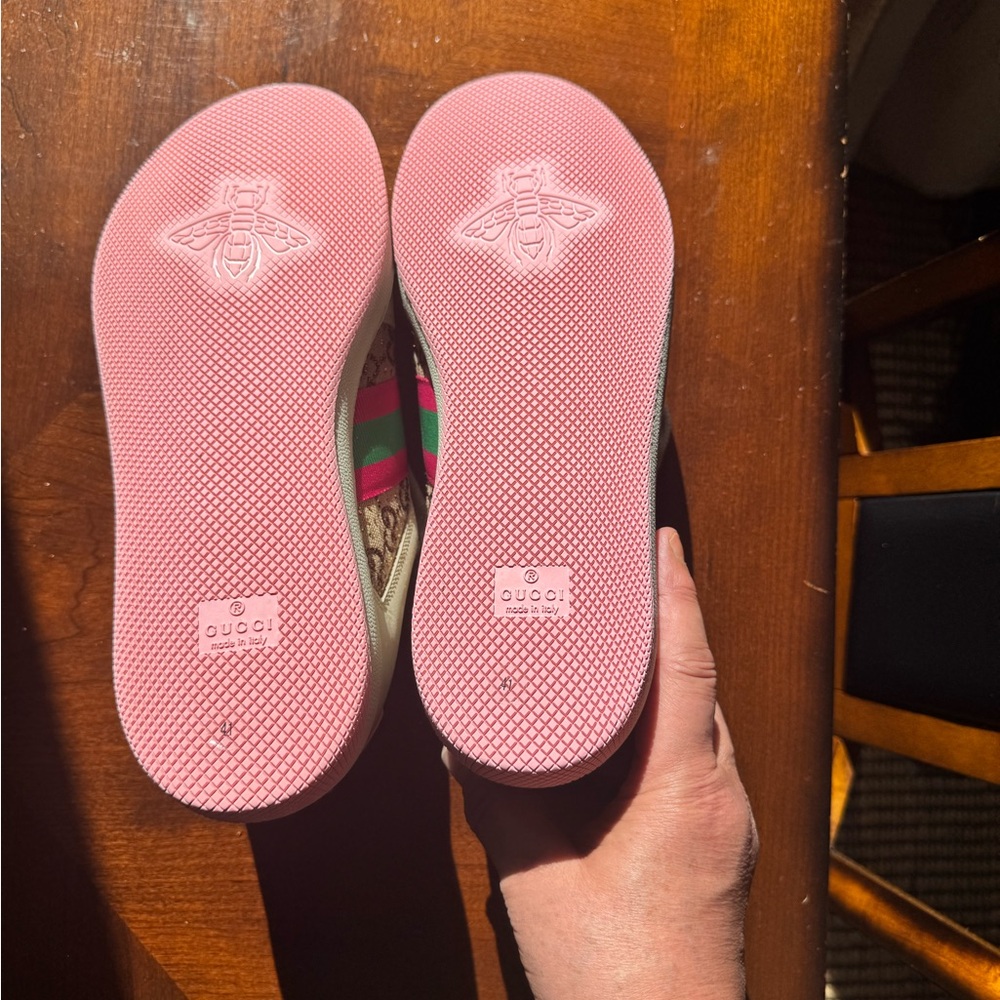 AUTHENTIC NWOT Gucci GG Crystal Screener Sneakers - Picture 4 of 16